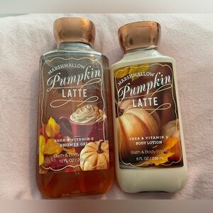 2 New Bath & Body Works Products in Marshmallow Pumpkin Latte Retired Scent